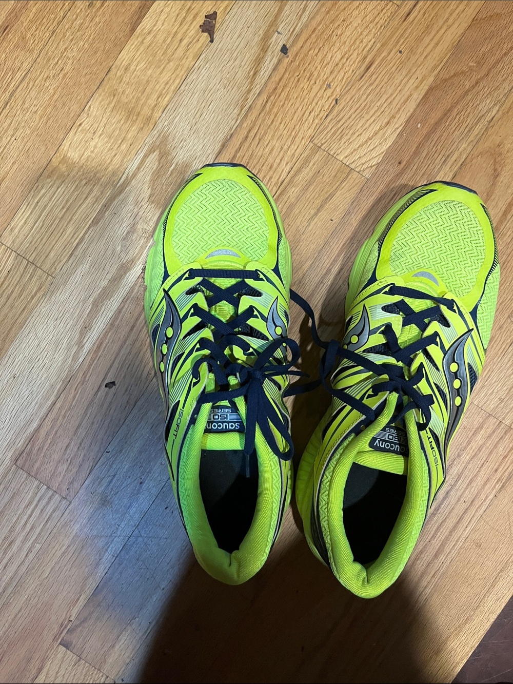 Saucony Neon Yellow Running Shoes